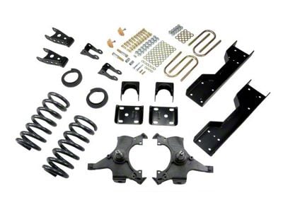 Belltech Lowering Kit; 4 or 5-Inch Front / 7-Inch Rear (92-98 C1500 Regular Cab, Excluding 454 SS)