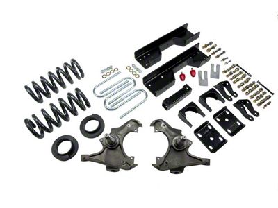 Belltech Lowering Kit; 4 or 5-Inch Front / 8-Inch Rear (1988 C3500 Extended Cab DRW)