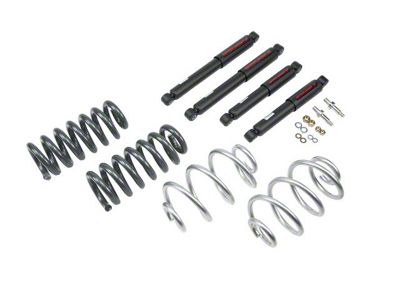 Belltech Lowering Kit with Nitro Drop II Shocks; 1-Inch Front / 2-Inch Rear (63-70 C10 w/ 71-72 Disc Brakes; 71-72 C10)