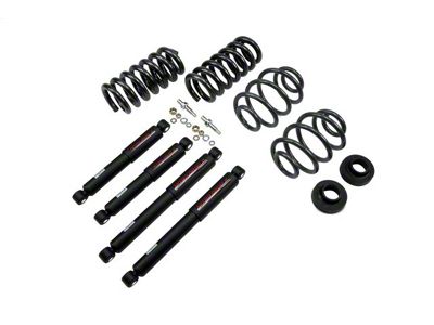 Belltech Lowering Kit with Nitro Drop II Shocks; 2-Inch Front / 3 or 4-Inch Rear (63-72 C10)