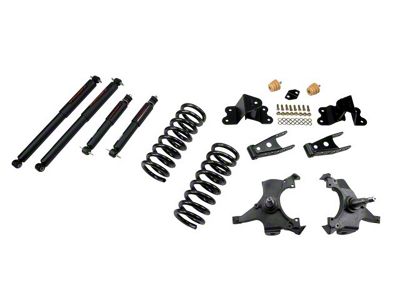 Belltech Lowering Kit with Nitro Drop II Shocks; 3-Inch Front / 4-Inch Rear (92-98 C1500 Regular Cab, Excluding 454 SS)