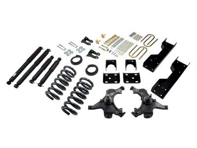 Belltech Lowering Kit with Nitro Drop II Shocks; 4 or 5-Inch Front / 6-Inch Rear (88-91 C1500 Regular Cab, Excluding 454 SS)