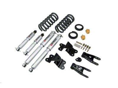 Belltech Lowering Kit with Street Performance Shocks; 2 or 3-Inch Front / 4-Inch Rear (88-98 C1500 Regular Cab, Excluding 454 SS)