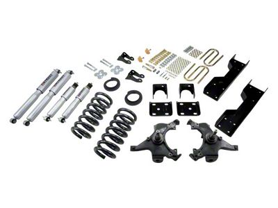 Belltech Lowering Kit with Street Performance Shocks; 4 or 5-Inch Front / 6-Inch Rear (88-91 C1500 Regular Cab, Excluding 454 SS)
