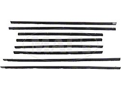 1960-65 Ford Falcon & Mercury Comet 4-Door Sedan & 4-Door Wagon Belt Weatherstrip Kit - Doors & Rear Quarter Windows - 8 Pieces