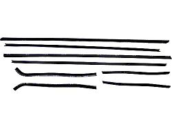 Belt Weatherstrip Kit - Doors & Rear Quarter Windows - Without Upper Door Chrome - 8 Pieces - 2 Door Hardtop Except Fastback (68-69 Fairlane; 68-69 Montego; 68-69 Torino)
