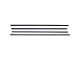 Belt Weatherstrip Kit - Flat Stainless Steel Bead On Outer & Round Stainless Steel Bead On Inner - 4 Pieces - Ranchero