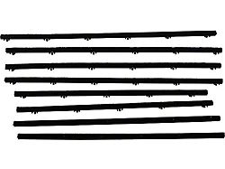 Belt Weatherstrip Kit - Doors & Rear Quarter Windows - 8 Pieces - 2 Door Hardtop