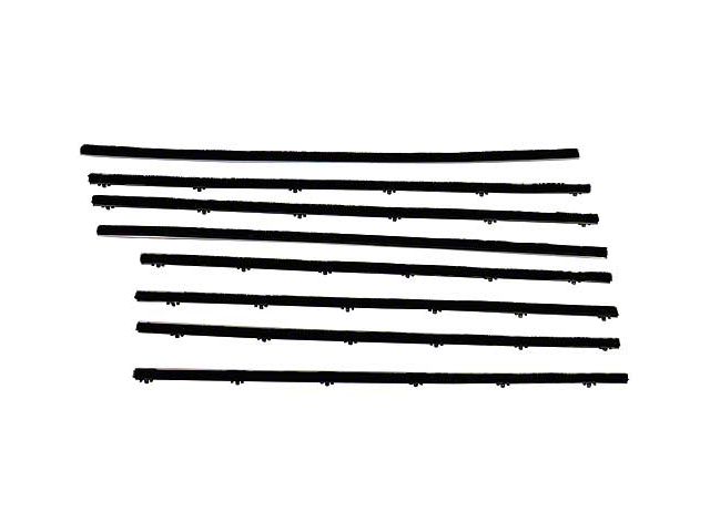 Belt Weatherstrip Kit - Doors & Rear Quarter Windows - 8 Pieces - 2 Door Sedan