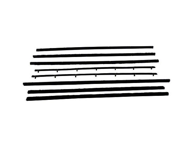 Belt Weatherstrip Kit - Doors & Rear Quarter Windows - 8 Pieces - Falcon & Comet 2-Door Sedan