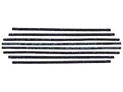 Belt Weatherstrip Kit - Doors & Rear Quarter Windows - 8 Pieces - 2-Door Sedan (60-63 Comet; 60-63 Falcon; 61-63 Falcon Sedan Delivery)