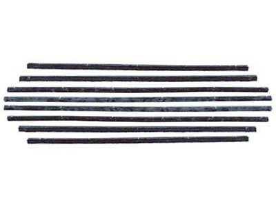 Belt Weatherstrip Kit - Doors & Rear Quarter Windows - 8 Pieces - 2-Door Sedan (60-63 Comet; 60-63 Falcon; 61-63 Falcon Sedan Delivery)