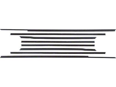 Belt Weatherstrip Kit/ 8 Pcs/ 2 Dr Notchback Hardtop (2-Door Hard Top & Fastback)