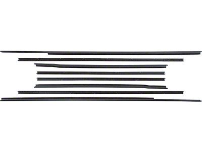 Belt Weatherstrip Kit/ 8 Pcs/ 2 Dr Notchback Hardtop (2-Door Hard Top & Fastback)