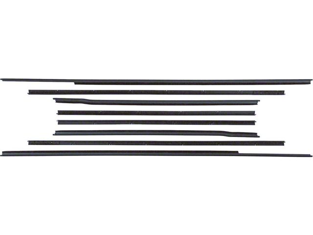 Belt Weatherstrip Kit/ 8 Pcs/ 2 Dr Notchback Hardtop (2-Door Hard Top & Fastback)