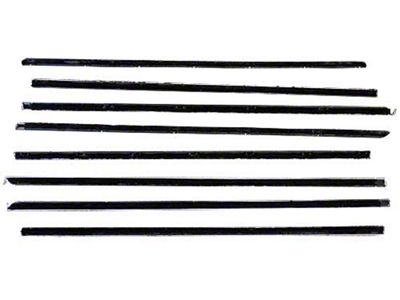 Belt Weatherstrip Kit - Doors & Rear Quarter Windows - 8 Pieces - Ford 2-Door Sedan