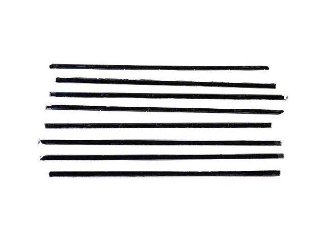 Belt Weatherstrip Kit - Doors & Rear Quarter Windows - 8 Pieces - Ford 2-Door Sedan