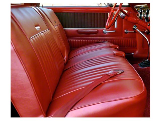 Bench Seat Upholstery, Sierra Grain, Front, Vinyl, 2 Door Falcon, Ranchero, 1966-1967