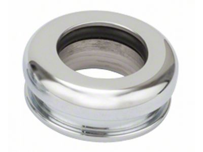 Bezel, Sliding, Chrome Plated Billet Aluminum, Lokar, 5/8 Inner Diameter