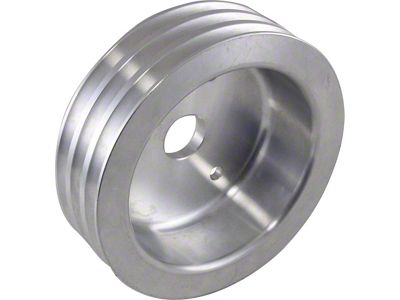 Big Block Aluminum Crankshaft Pulley, Long Water Pump, 3 Groove