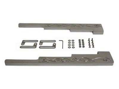 Wire Loom Set, Aluminum, Chrome, Flamed