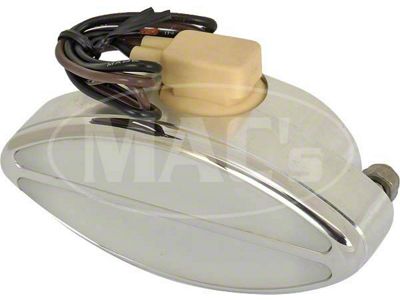 Billet Aluminum Oval Interior Light With White Lens