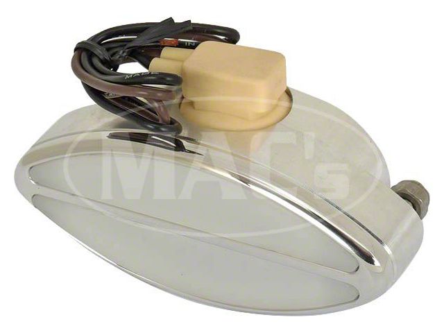 Billet Aluminum Oval Interior Light With White Lens