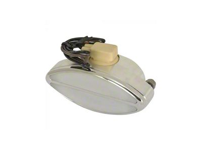 Billet Aluminum Oval Interior Light With White Lens