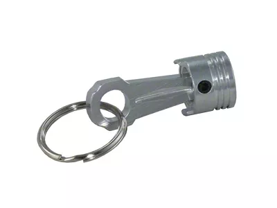 Billet Aluminum Piston & Rod Ford Keychain