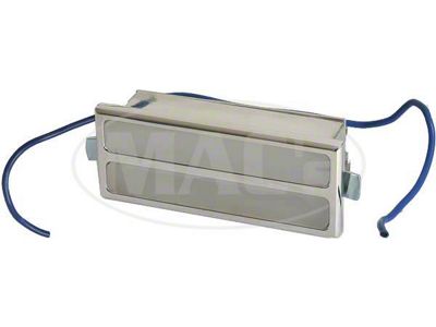 Billet Aluminum Rectangular Interior Light With White Lens