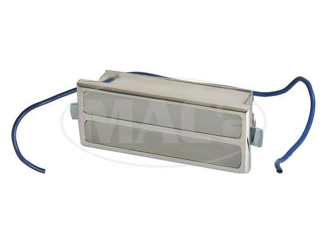 Billet Aluminum Rectangular Interior Light With White Lens