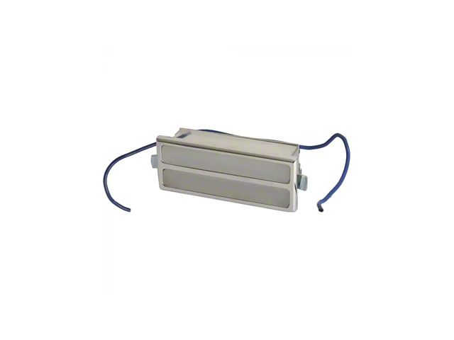 Billet Aluminum Rectangular Interior Light With White Lens