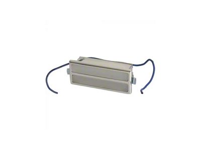 Billet Aluminum Rectangular Interior Light with White Lens