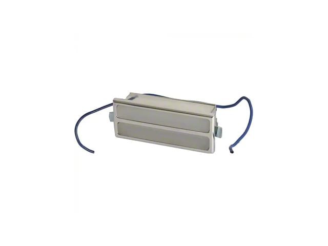 Billet Aluminum Rectangular Interior Light with White Lens