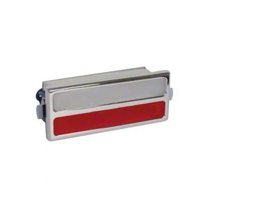 Billet Interior Light,Rectangular,Red & White Lenses