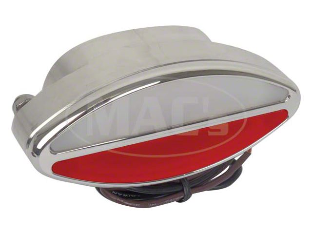 Billet Interior Lights,Oval,Red/White Lens