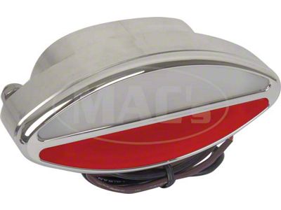 Billet Interior Lights,Oval,Red/White Lens