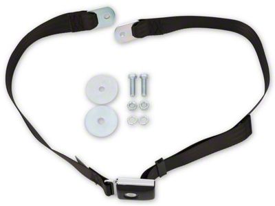 Seat Belt/ Black/ 60 Long/ Push Button Type