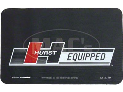 Black Fender Cover Gripper with Hurst Logo