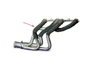 Black Speed Sleeve Exhaust Sleeve Kit, V8