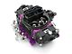 Black Street Series Carburetor; 750 CFM, Mechanical Secondary, Black & Purple