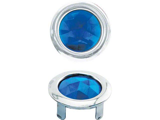 Blue Dot Lens - Glass With Chrome Rim - Ford & Mercury