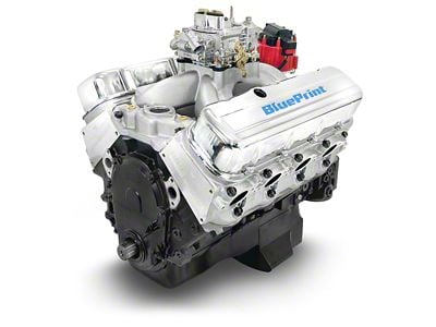 BluePrint Engines Big Block Chevy 496 C.I. 600 HP Base Dressed Carbureted Crate Engine