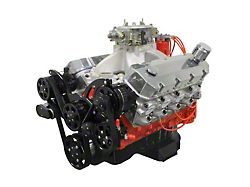 BluePrint Engines ProSeries Big Block Chevy 572 C.I. 750 HP Deluxe Dressed Carbureted Crate Engine with Black Pulley Kit
