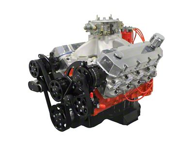 BluePrint Engines ProSeries Big Block Chevy 572 C.I. 750 HP Deluxe Dressed Carbureted Crate Engine with Black Pulley Kit