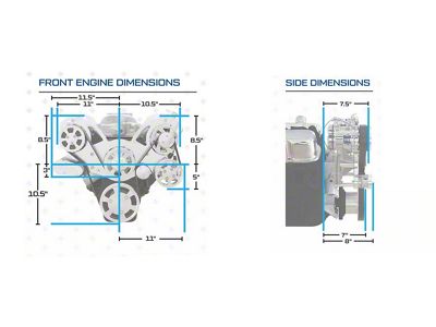 BluePrint Engines ProSeries Big Block Chevy 632 C.I. 815 HP Blackout Reaper Edition Deluxe Dressed Carbureted Crate Engine with Black Pulley Kit