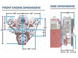BluePrint Engines ProSeries LS 376 C.I. 530 HP Deluxe Dressed Fuel Injected Crate Engine with Polished Pulley Kit