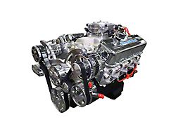 BluePrint Engines Big Block Chevy 454 C.I. 460 HP Deluxe Dressed Fuel Injected Crate Engine with Polished Pulley Kit