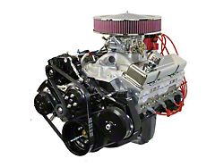 BluePrint Engines Small Block Chevy 350 C.I. 390 HP Deluxe Dressed Carbureted Crate Engine with Black Pulley Kit