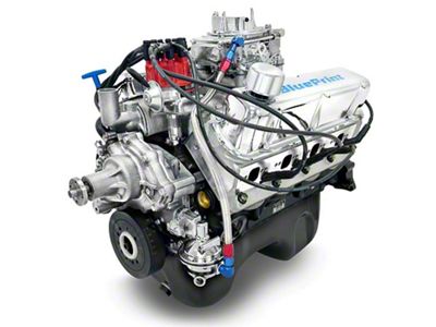 BluePrint Engines Small Block Ford 347 C.I. 415 HP Deluxe Dressed Carbureted Rear Sump Crate Engine